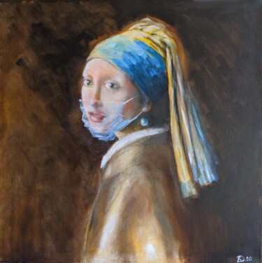 Girl with Pearl Earring 2020. (Tribute to Vermeer)